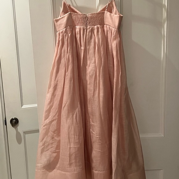 NWT ZIMMERMANN Dancer Linen Silk midi dress sz1 - Picture 6 of 8